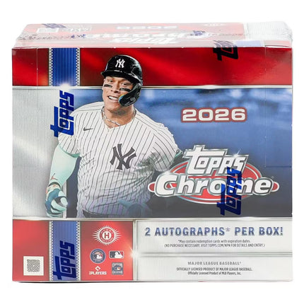 MLB #602 - PYT 2026 Topps Chrome Jumbo Case x 8 Boxes!