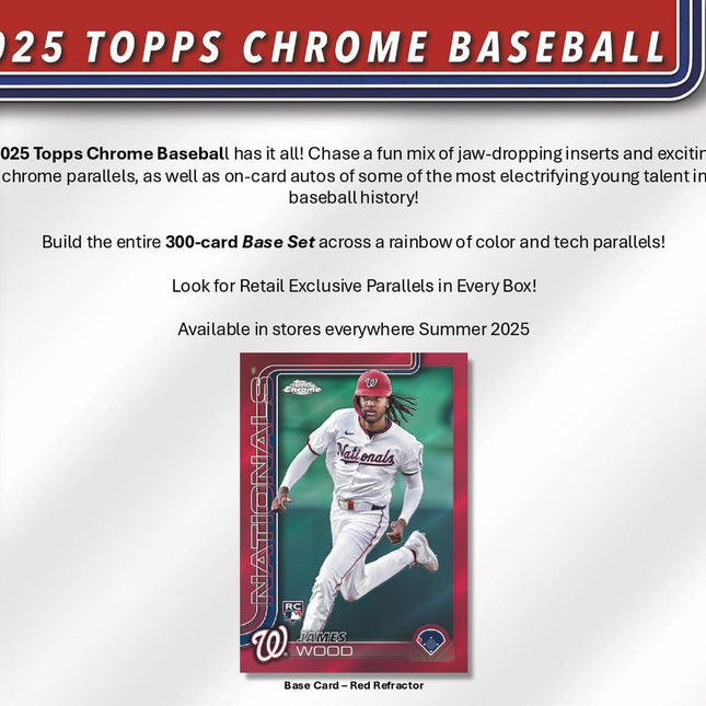 MLB #536 - PYT 2025 Topps Chrome Blaster X40 Boxes