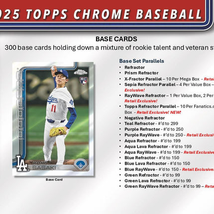 MLB #536 - PYT 2025 Topps Chrome Blaster X40 Boxes