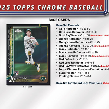 MLB #536 - PYT 2025 Topps Chrome Blaster X40 Boxes