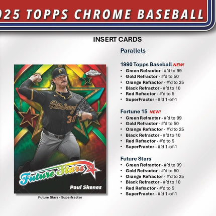 MLB #536 - PYT 2025 Topps Chrome Blaster X40 Boxes
