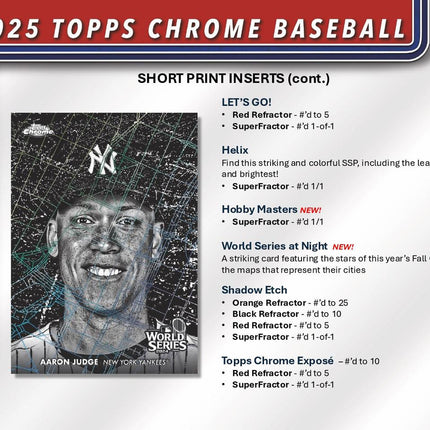 MLB #536 - PYT 2025 Topps Chrome Blaster X40 Boxes