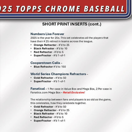 MLB #536 - PYT 2025 Topps Chrome Blaster X40 Boxes