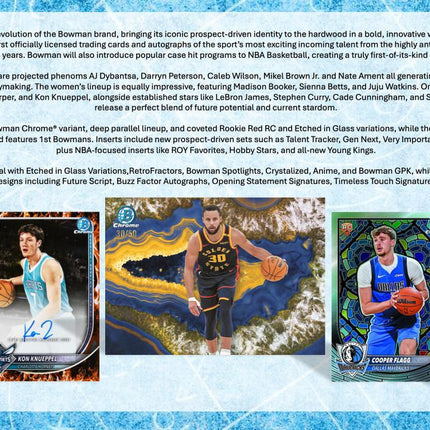 NBA #2141 - PYT 2025-26 Bowman Basketball Hobby x 6 Boxes! (2nd Half of Case)