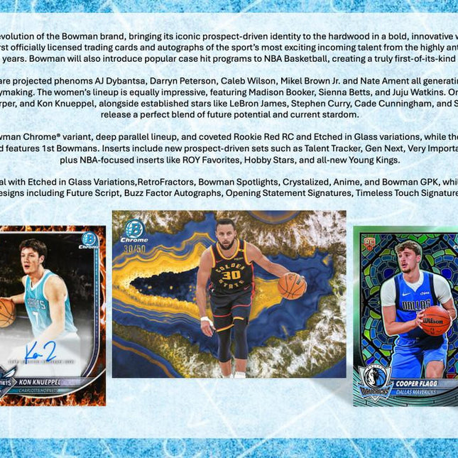 NBA #2141 - PYT 2025-26 Bowman Basketball Hobby x 6 Boxes! (2nd Half of Case)