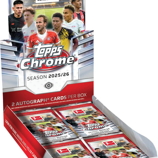 Soccer #794 - PYC 2025-26 Topps Bundesliga Chrome Hobby Full Case x 12 Boxes!!!!