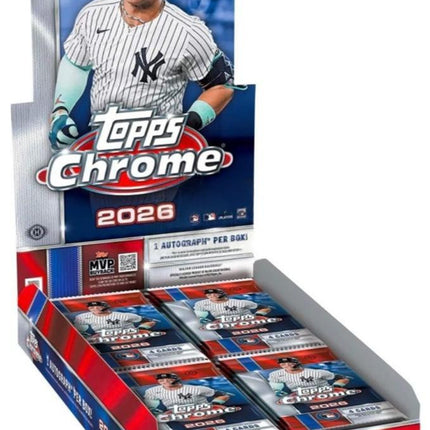 MLB #600 - PYT 2026 Topps Chrome Hobby Case x 12 Boxes