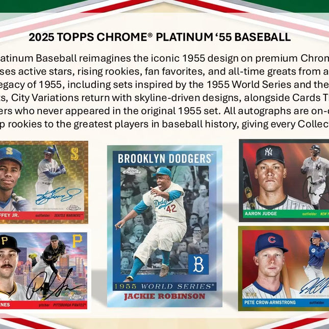 MLB #594 - 2025 Topps Chrome Platinum Anniversary Hobby Case x 12 Boxes!