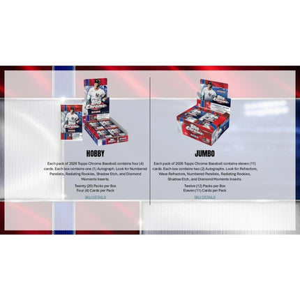 MLB #605 - PYT 2026 Chrome Hobby x 6 Boxes