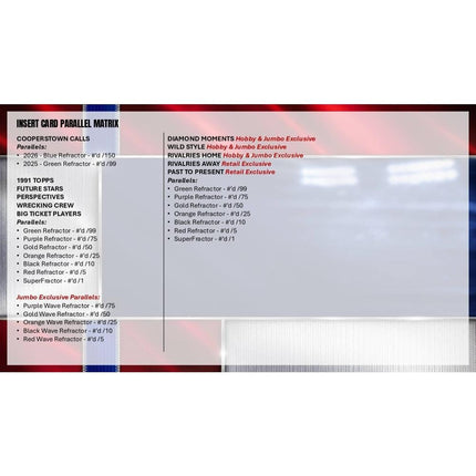 MLB #605 - PYT 2026 Chrome Hobby x 6 Boxes