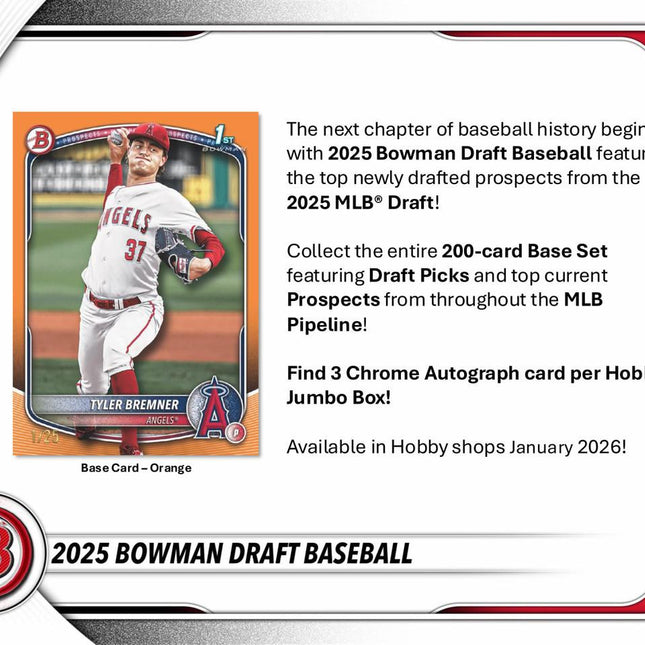 MLB #549 - PYT 2025 Bowman Draft Hobby Case x 8 Boxes