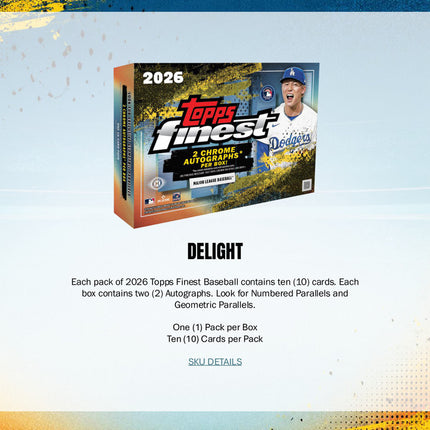 MLB #599 - PYT 2026 Finest Baseball Hobby Case x 8 Boxes!!!!!