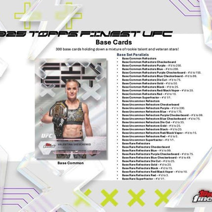 UFC #128 -  Random Weight Class 2025 Topps Finest Hobby X 1 Box