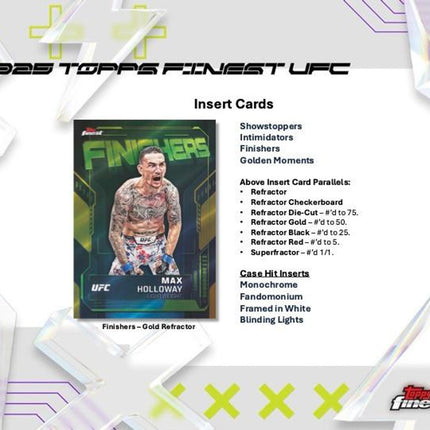 UFC #128 -  Random Weight Class 2025 Topps Finest Hobby X 1 Box