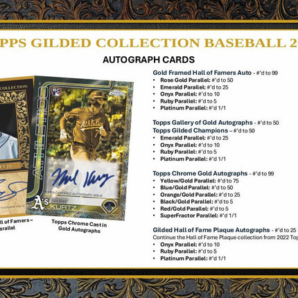 MLB #572 - 2025 Topps Gilded Collection x 2 Boxes!