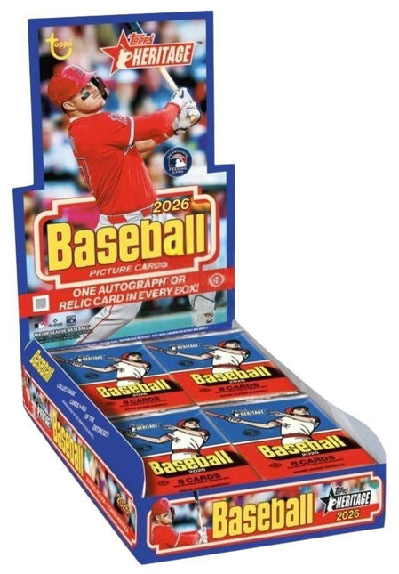 MLB #580 - PYT 2026 Topps Heritage Hobby Full Case x 12 Boxes!!