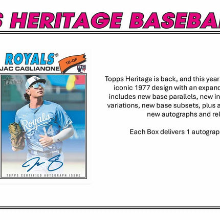 MLB #580 - PYT 2026 Topps Heritage Hobby Full Case x 12 Boxes!!