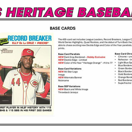 MLB #580 - PYT 2026 Topps Heritage Hobby Full Case x 12 Boxes!!
