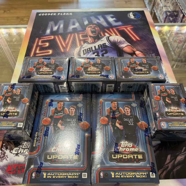 NBA #2154 - PYT 2025-26 Chrome Update Hobby x 2 Boxes and Blaster x 5 Boxes!
