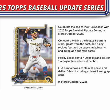 MLB #537 - PYT 2025 Topps Update Series Jumbo Case x 6 Boxes!!!!!