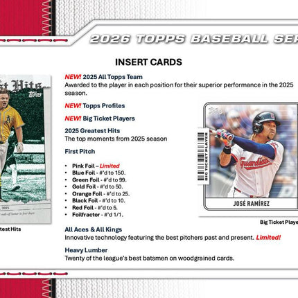 MLB #573 - PYT 2026 Topps Series 1 Jumbo Case Break x 6 Boxes