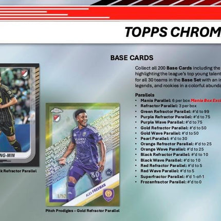 Soccer #789 - PYC 2025 MLS Mania Chrome Case x 5 Boxes!
