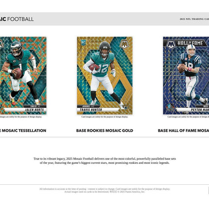 NFL #311 - 2025 Mosaic Hobby x 3 Boxes!
