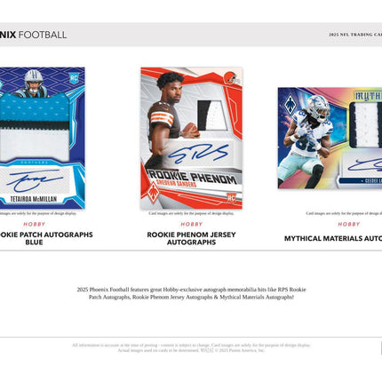 NFL #313 - 2025 Phoenix Hobby x 3 Boxes!