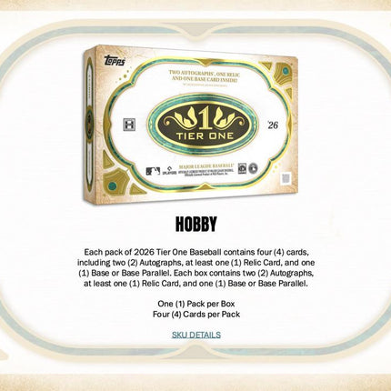 MLB #598 - PYT 2026 Tier One x 4 Boxes!