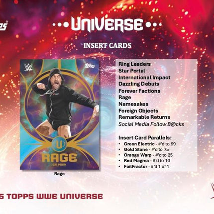 WWE #140 - Random Pack 2025 WWE Universe Hobby Box