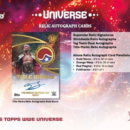 WWE #140 - Random Pack 2025 WWE Universe Hobby Box
