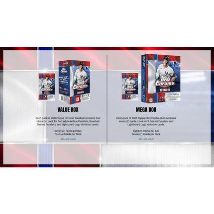 MLB #601 - PYT 2026 Topps Chrome Value Box Case x 40 Boxes