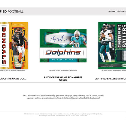 NFL #306 - PYT 2025 Certified NFL Hobby X 3 Boxes